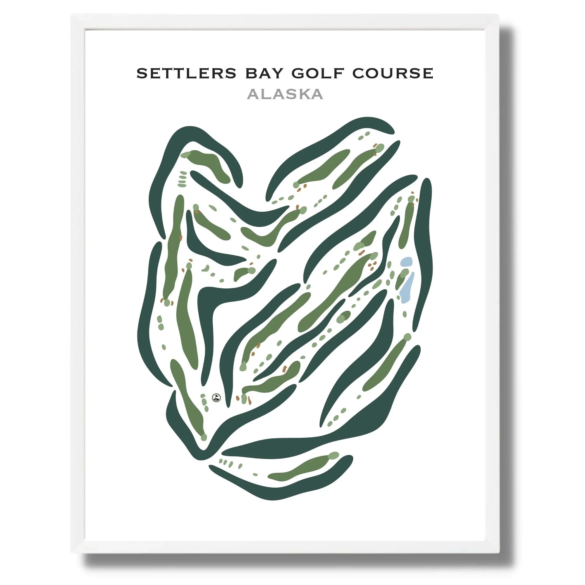 Settlers Bay Golf Courses, Alaska - Printed Golf Courses
