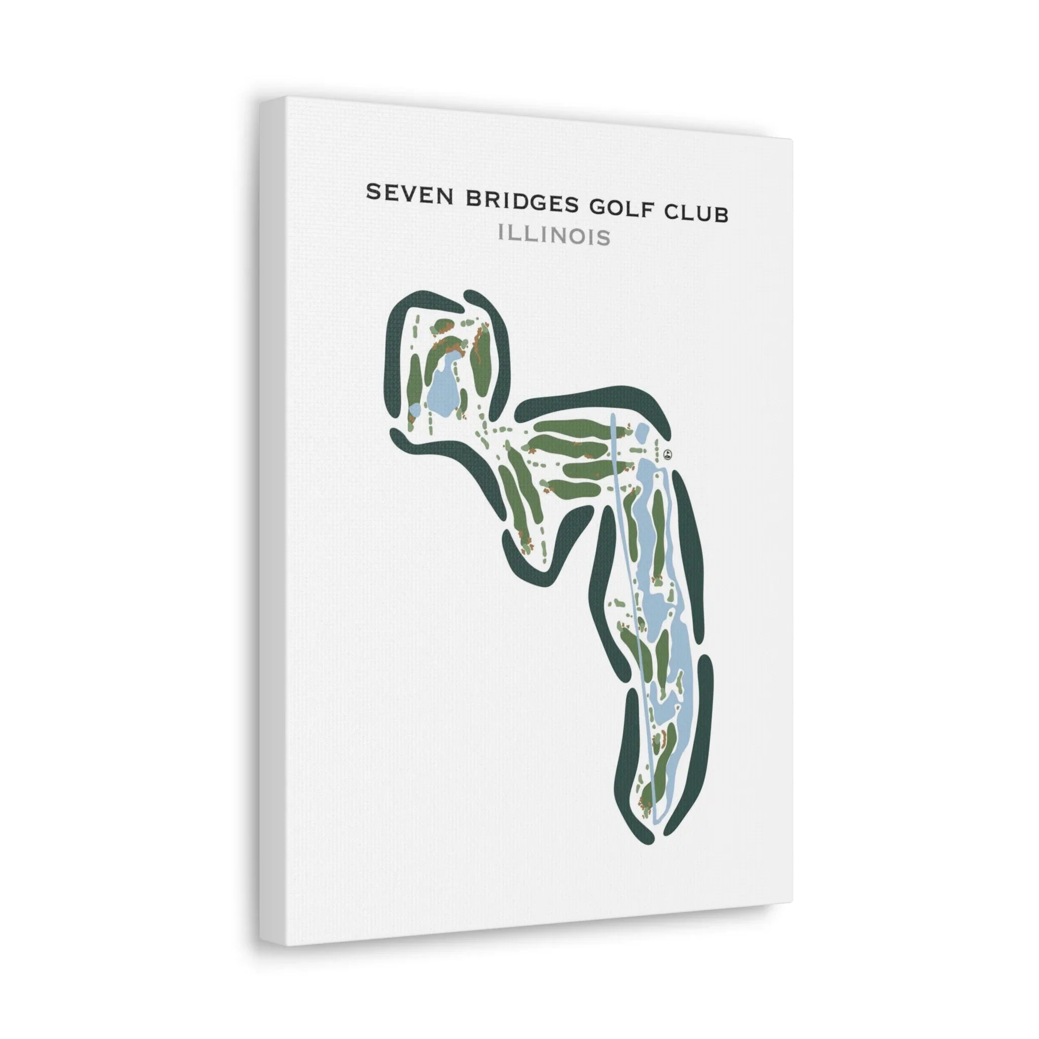 Seven Bridges Golf Club, Illinois - Printed Golf Courses