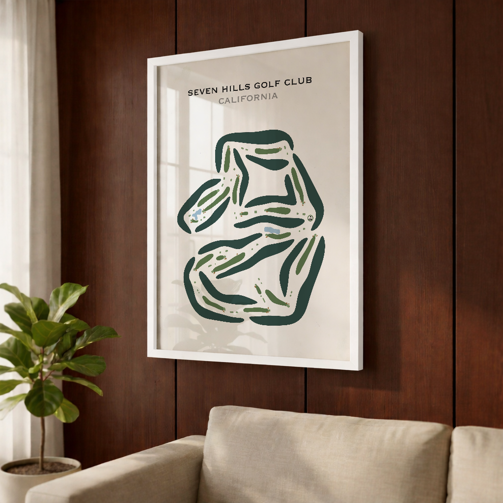 Seven Hills Golf Club, California - Printed Golf Courses