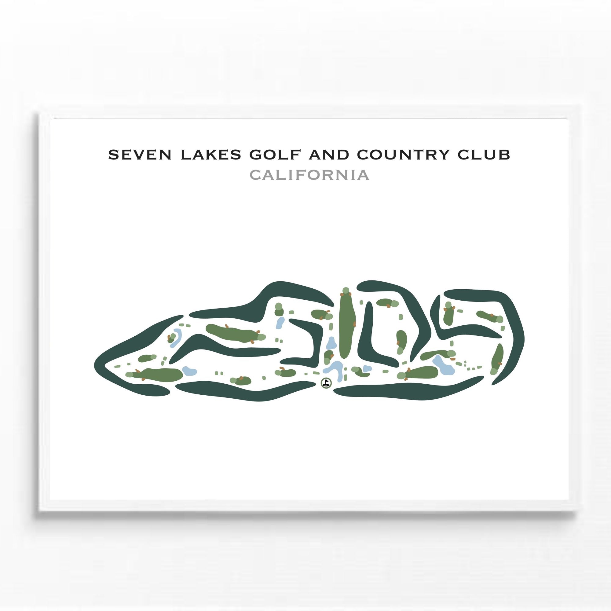 Seven Lakes Golf & Country Club, California - Printed Golf Courses