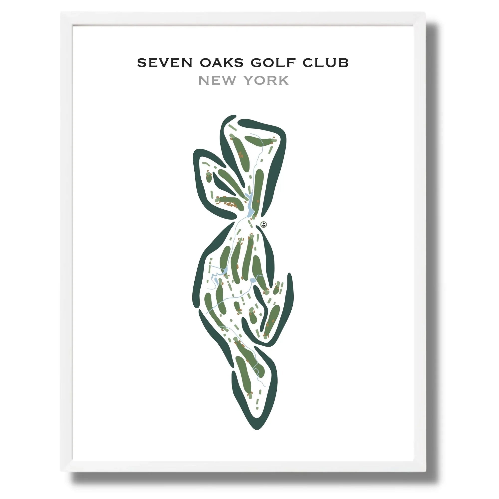 Seven Oaks Golf Club, New York - Printed Golf Courses