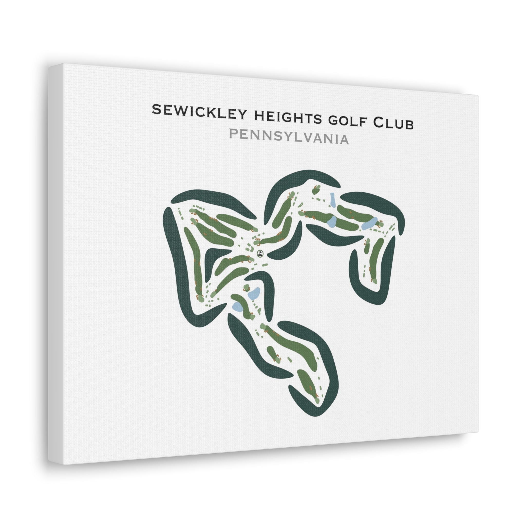Sewickley Heights Golf Club, Pennsylvania - Printed Golf Courses