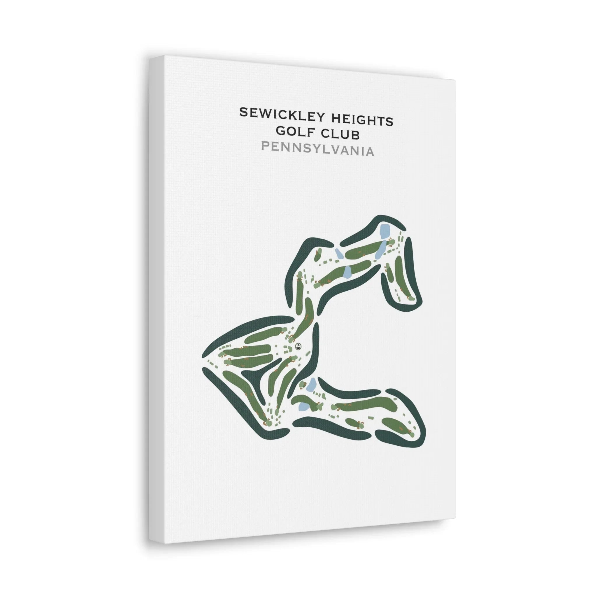 Sewickley Heights Golf Club, Pennsylvania - Printed Golf Courses