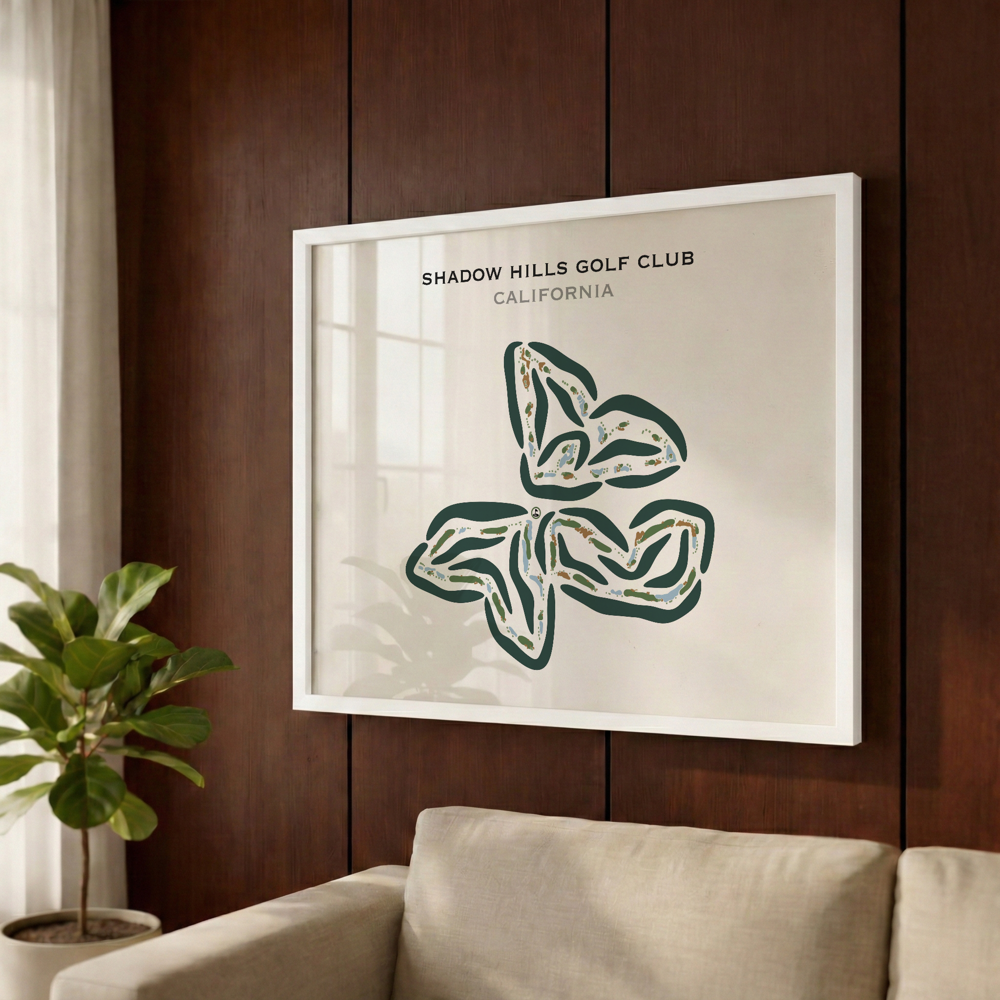 Shadow Hills Golf Club, California - Printed Golf Courses