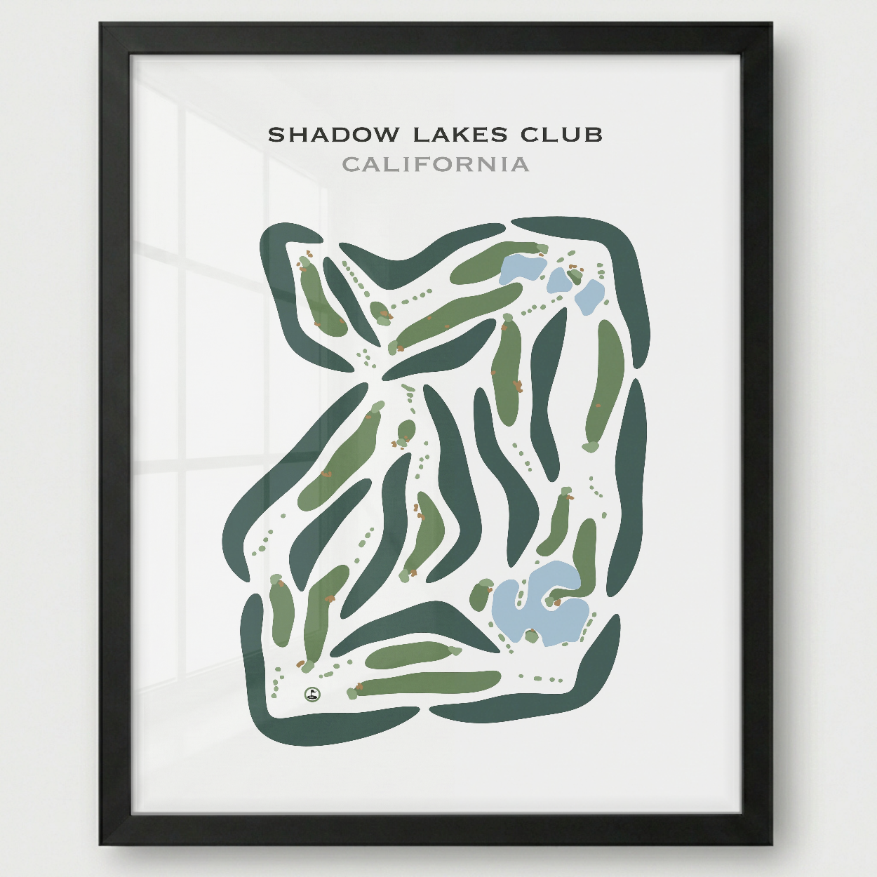 Shadow Lakes Club, California - Printed Golf Courses