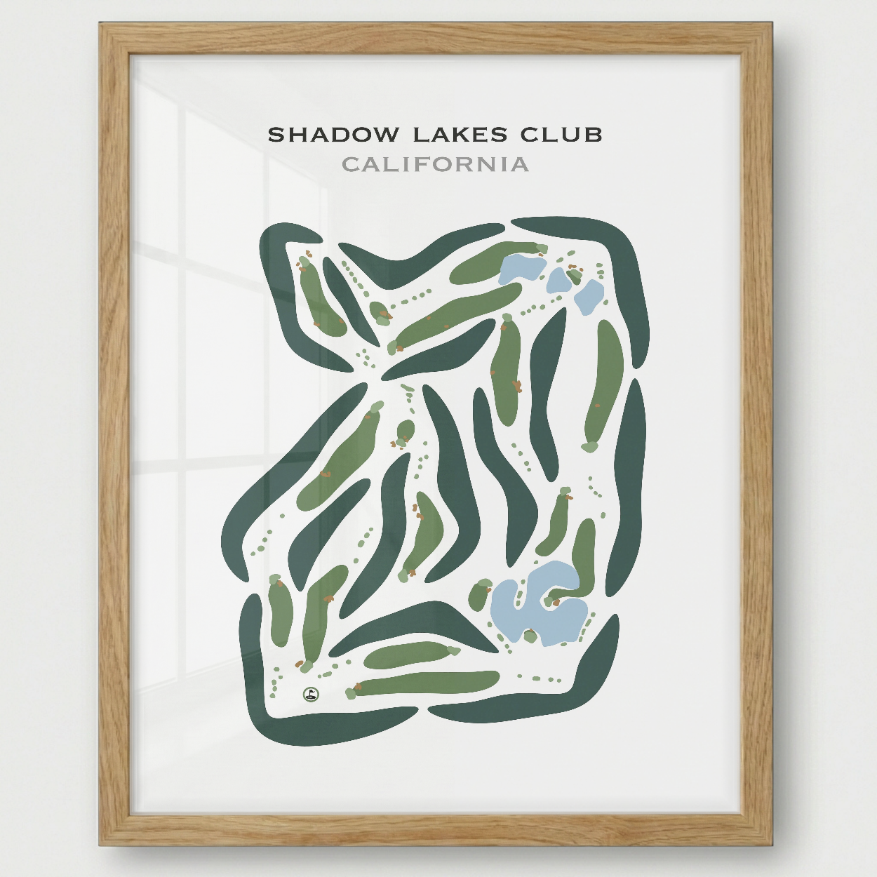 Shadow Lakes Club, California - Printed Golf Courses