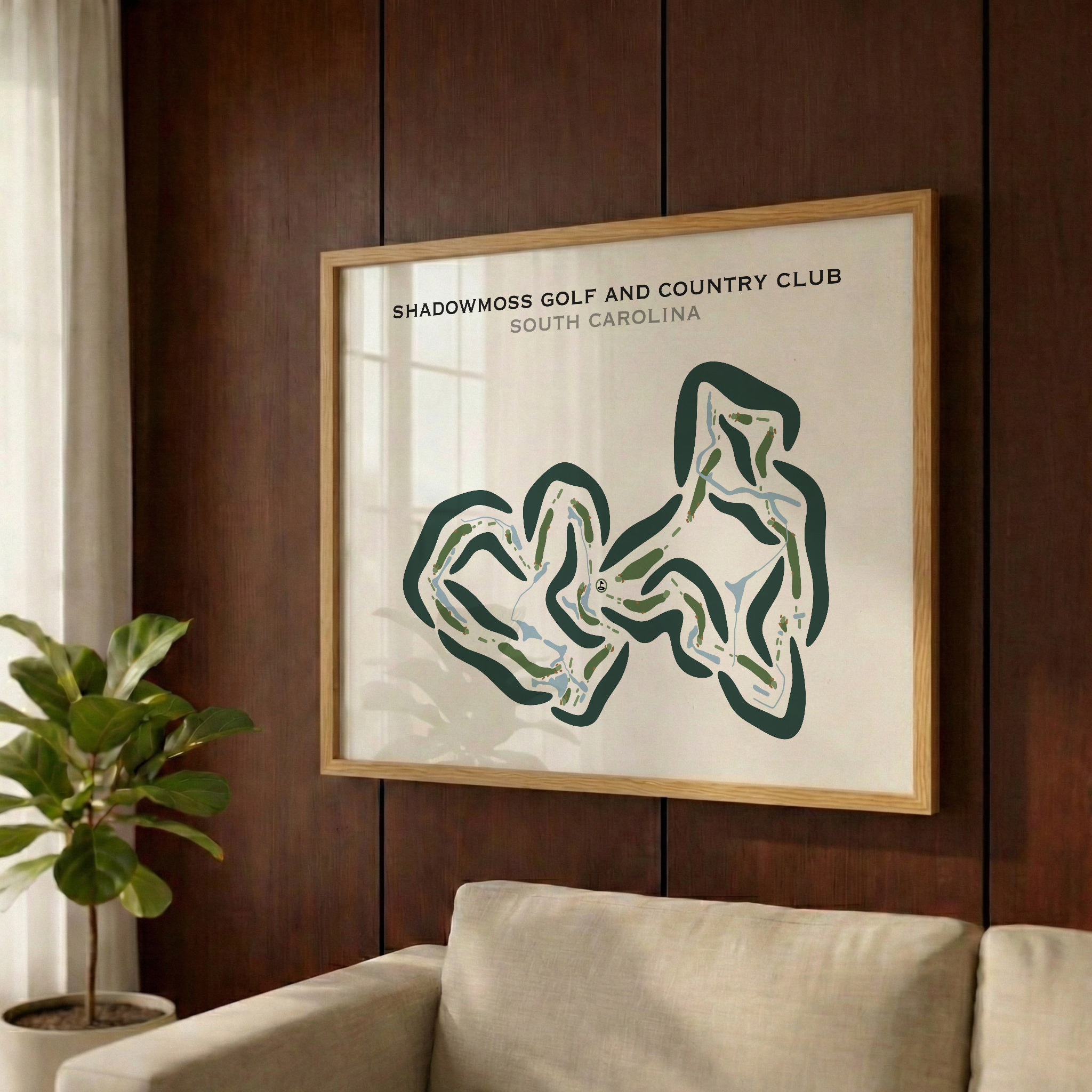 Shadowmoss Golf & Country Club, South Carolina - Printed Golf Courses