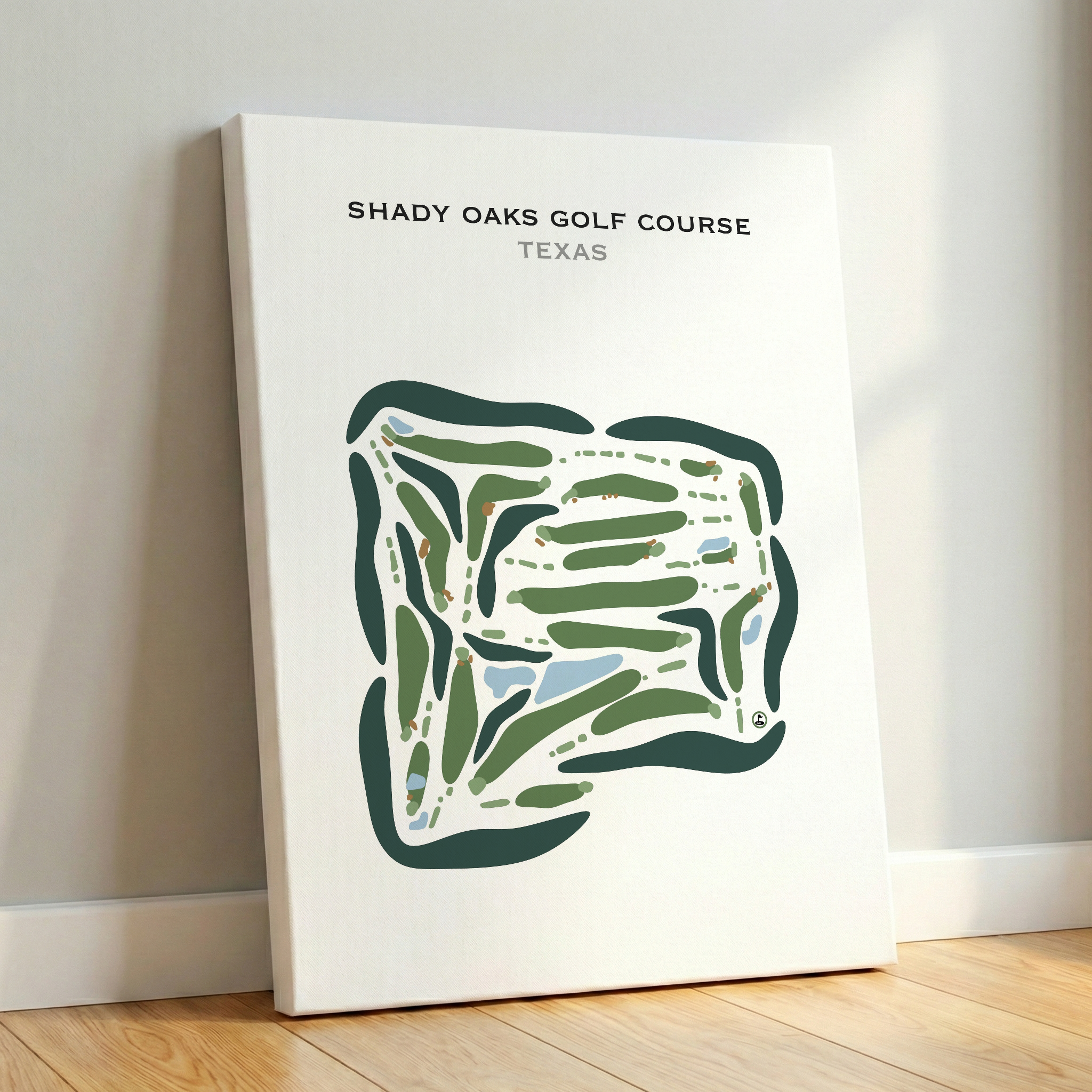 Shady Oaks Golf Course, Texas - Printed Golf Courses