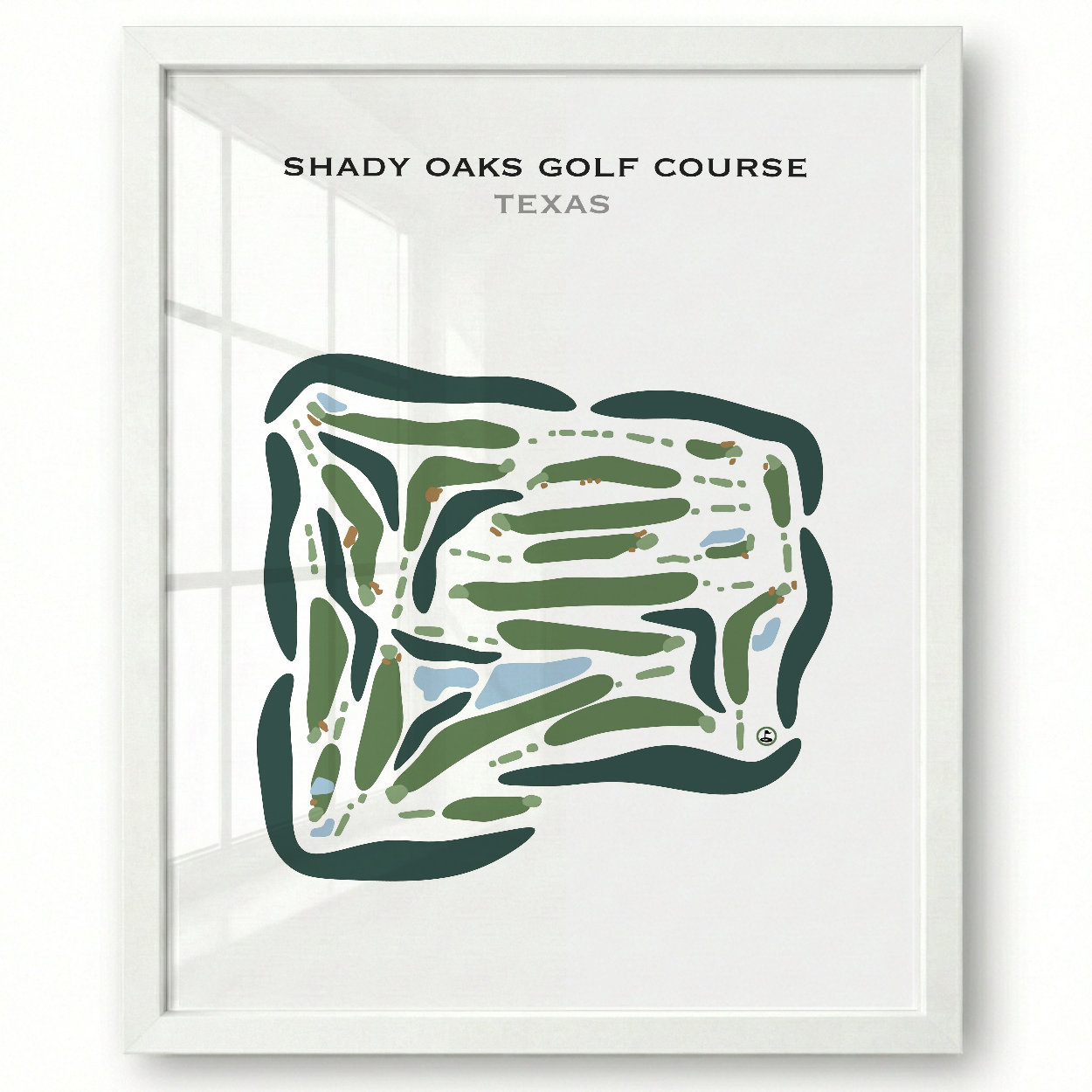 Shady Oaks Golf Course, Texas - Printed Golf Courses