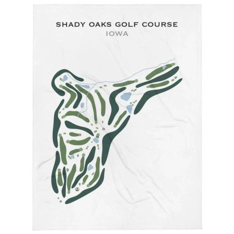Shady Oaks Golf Course, Iowa - Printed Golf Course