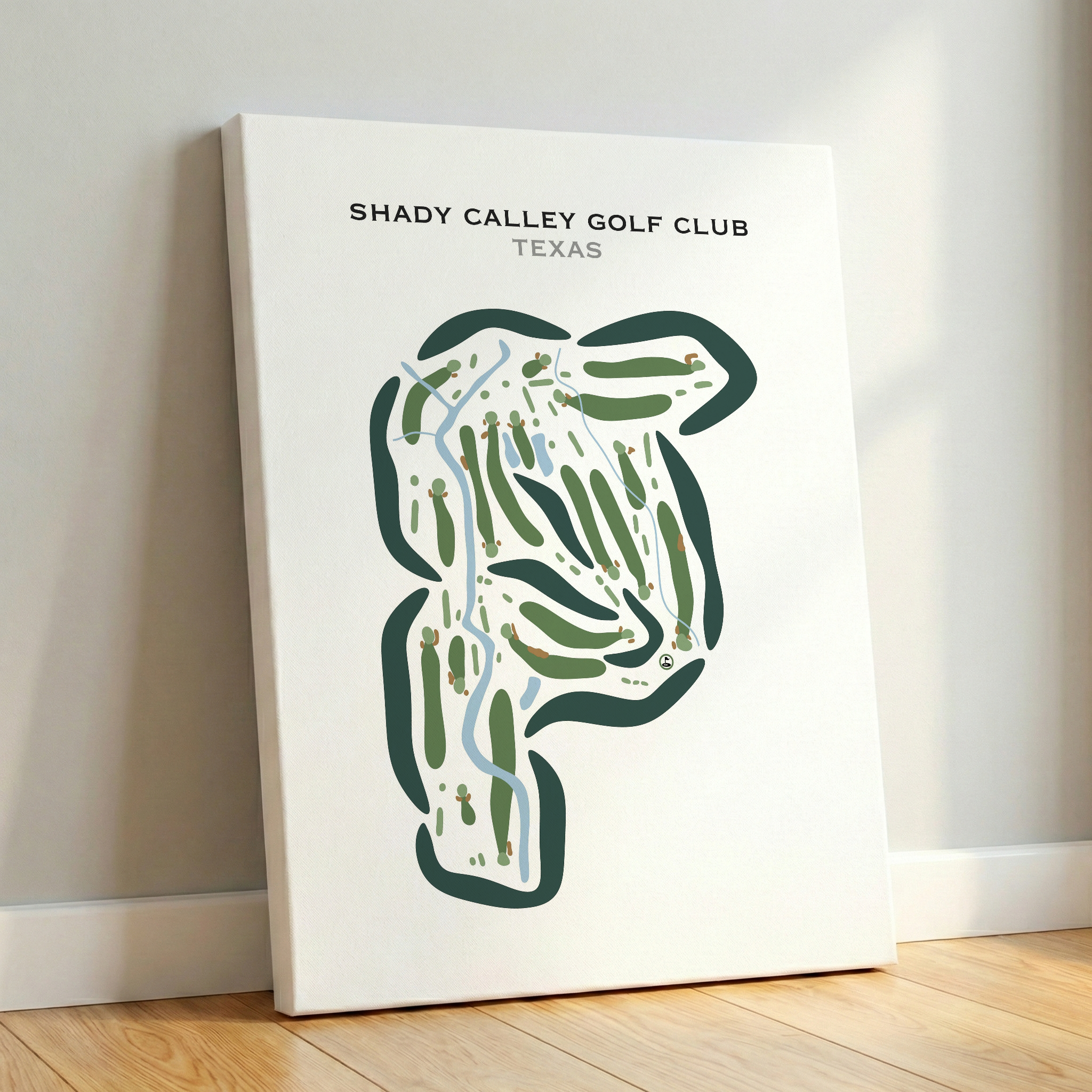 Shady Valley Golf Club, Texas - Printed Golf Courses