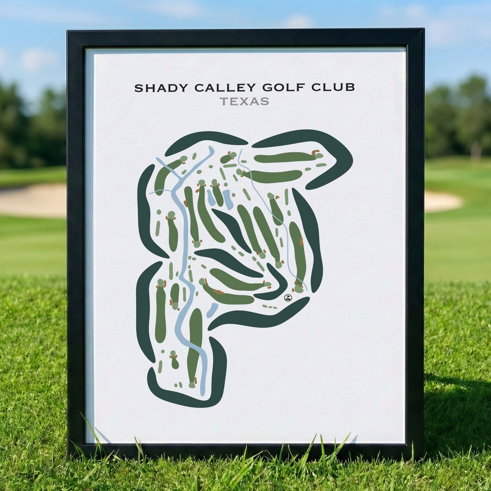 Shady Valley Golf Club, Texas - Printed Golf Courses