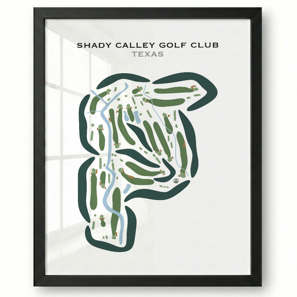 Shady Valley Golf Club, Texas - Printed Golf Courses