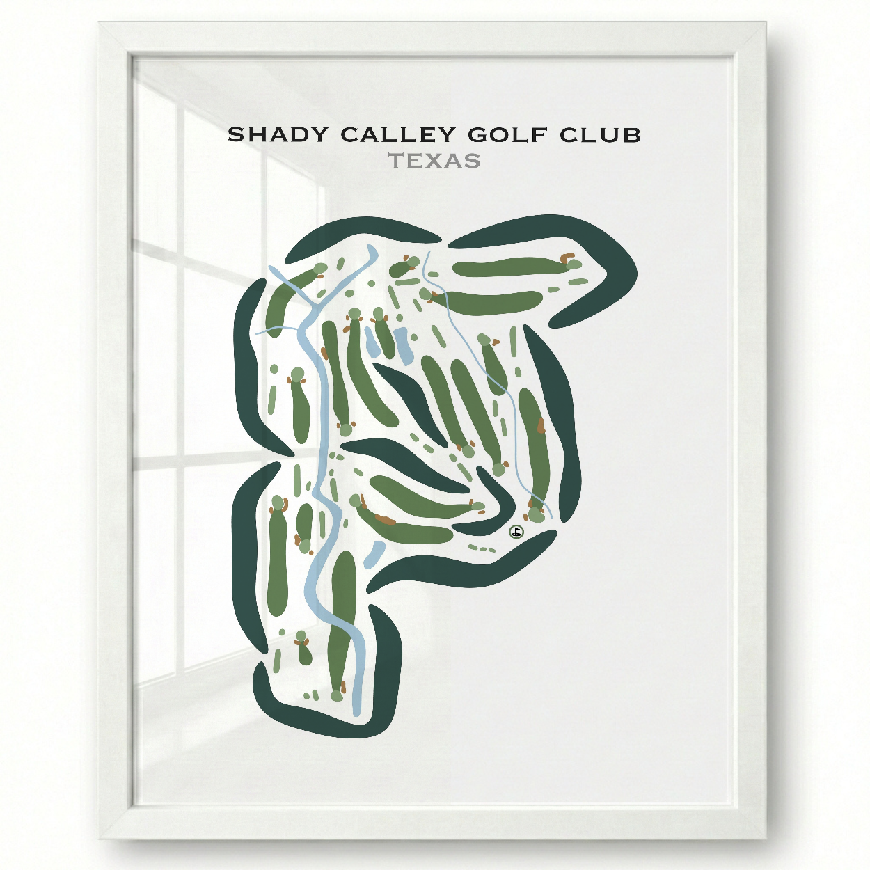 Shady Valley Golf Club, Texas - Printed Golf Courses