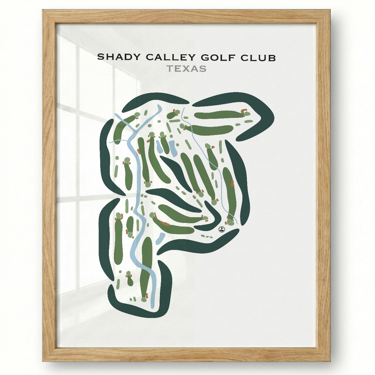 Shady Valley Golf Club, Texas - Printed Golf Courses