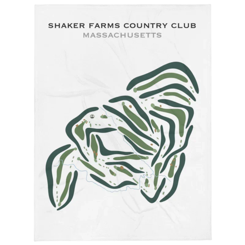 Shaker Farms Country Club, Massachusetts - Printed Golf Courses