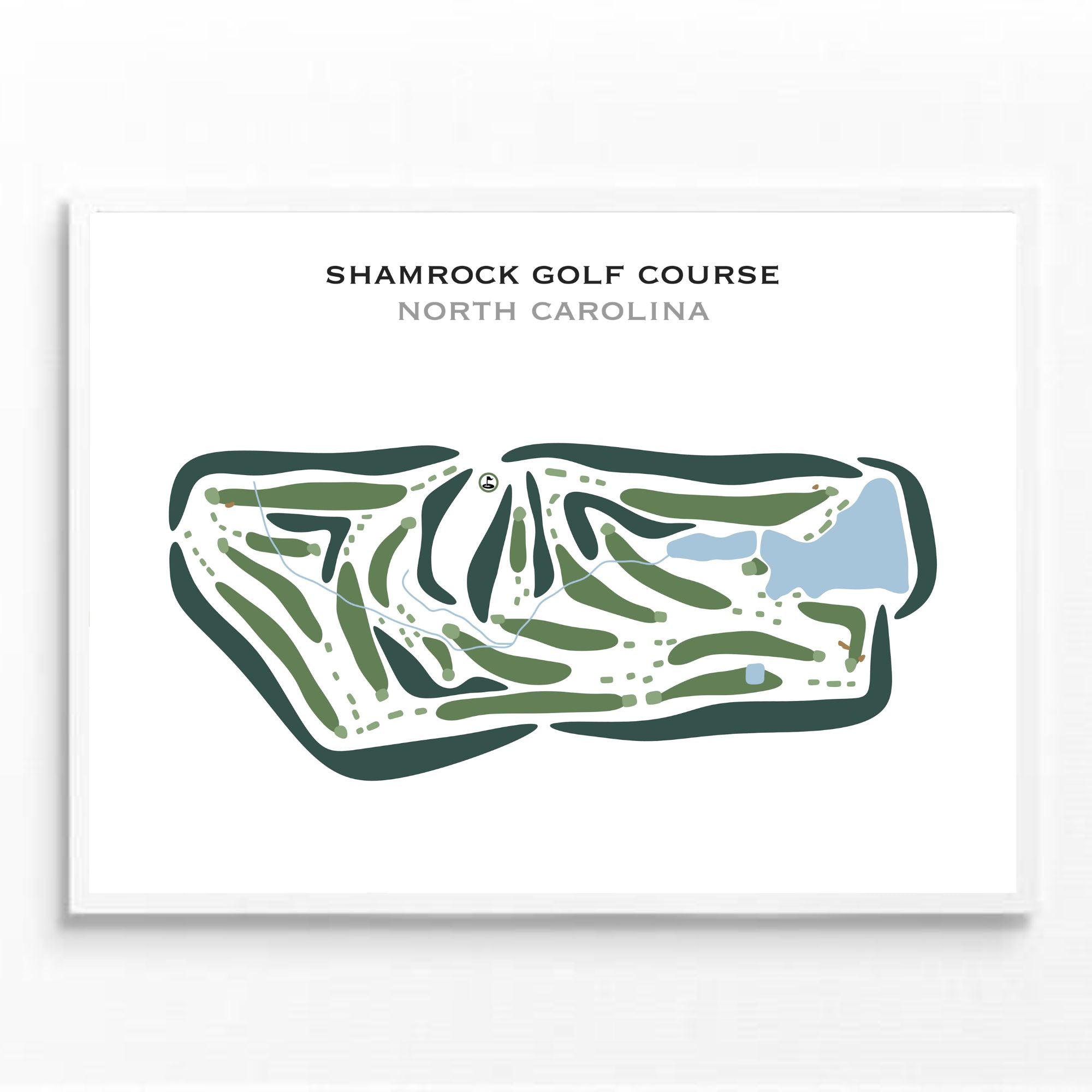 Shamrock Golf Course, North Carolina - Printed Golf Courses
