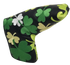 Shamrocks All-Over Embroidered Blade Putter Cover by ReadyGOLF