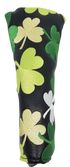 Shamrocks All-Over Embroidered Blade Putter Cover by ReadyGOLF