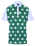 Four-Leaf Clover (White) Mens Golf Polo Shirt by ReadyGOLF