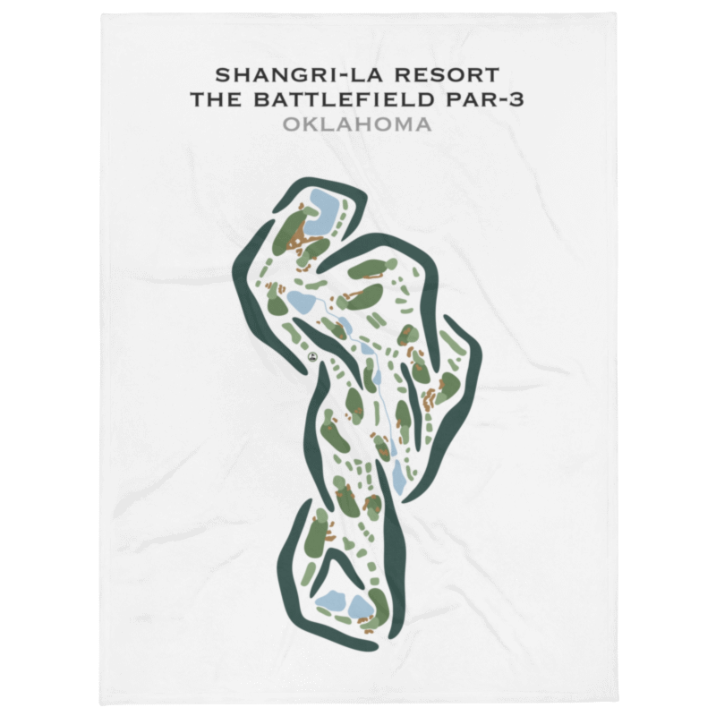 Shangri-La Resort - The Battlefield Par-3, Oklahoma - Printed Golf Courses
