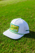 White Plastered Patch Hat