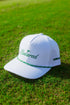 White Plastered Flag Script Hat