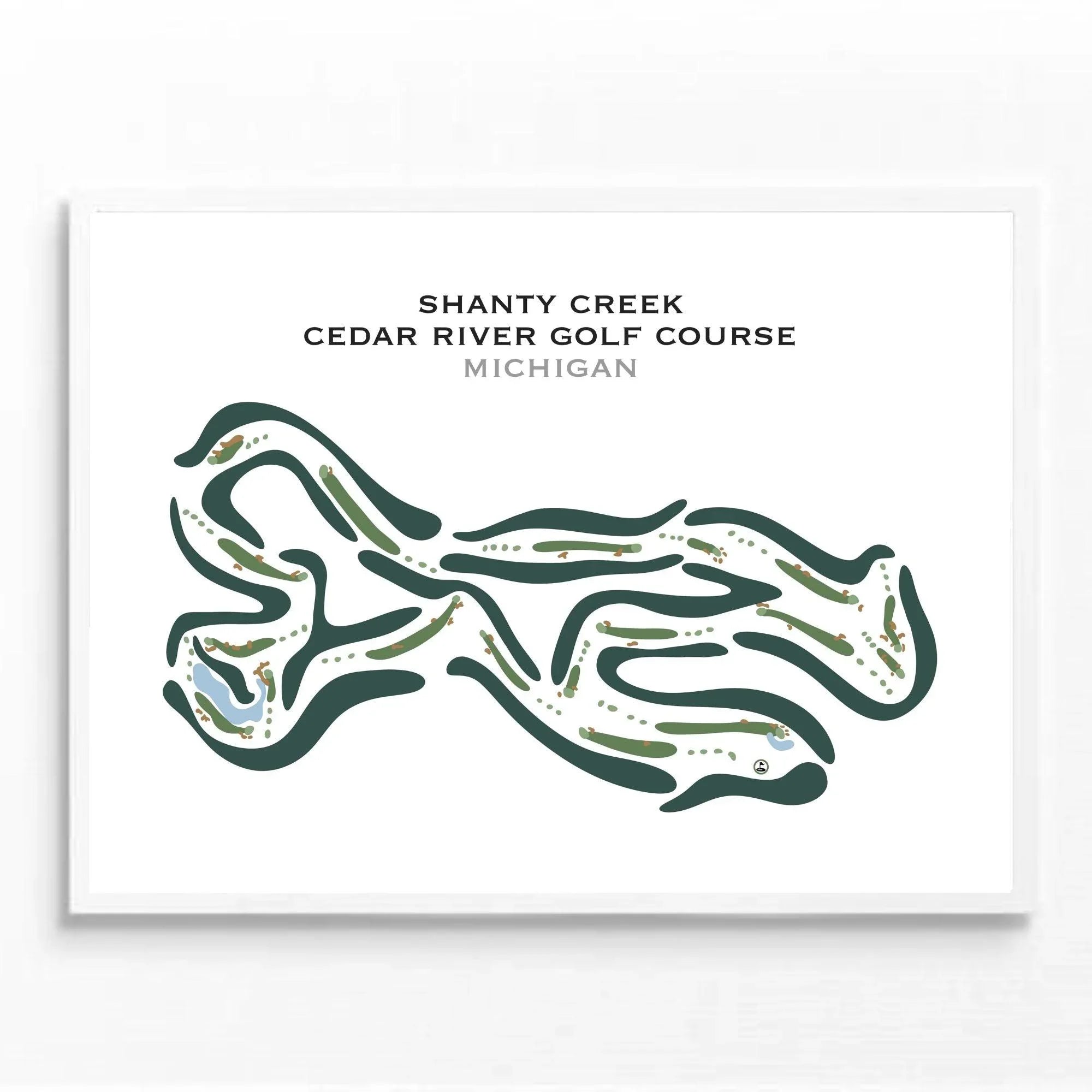 Shanty Creek Cedar River Golf Course, Michigan - Printed Golf Courses