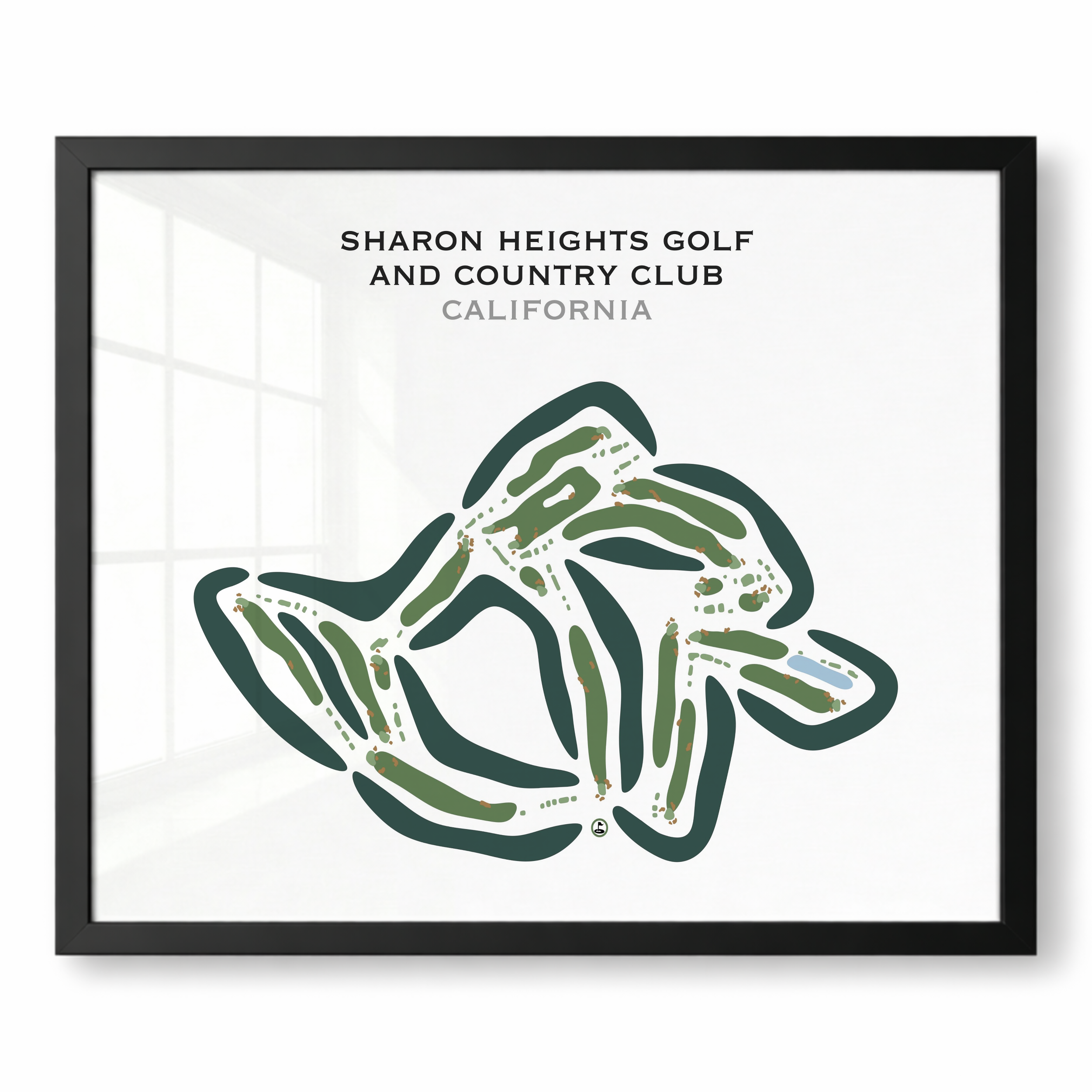 Sharon Heights Golf & Country Club, California - Printed Golf Courses