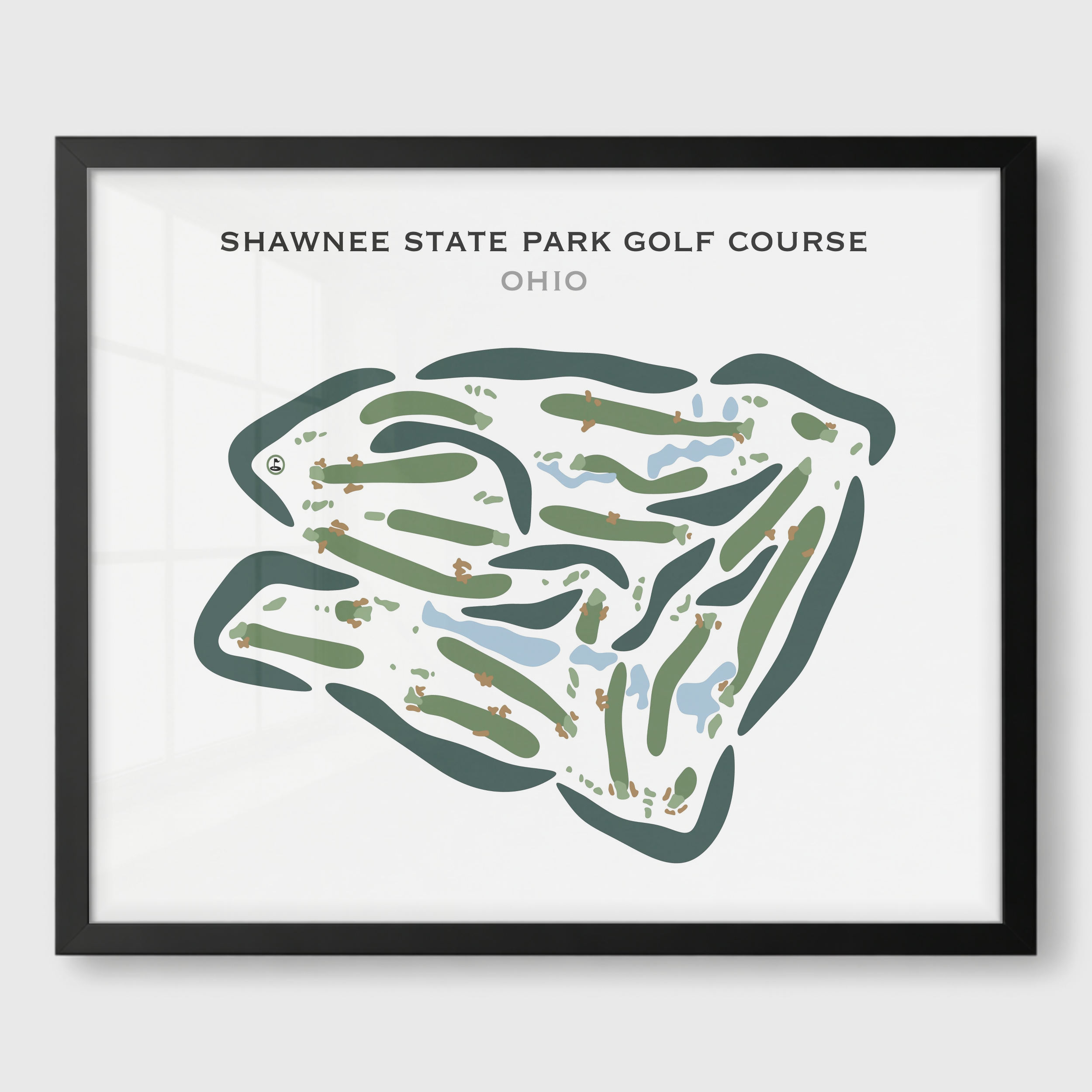 Shawnee State Park Golf Course, Ohio - Printed Golf Courses