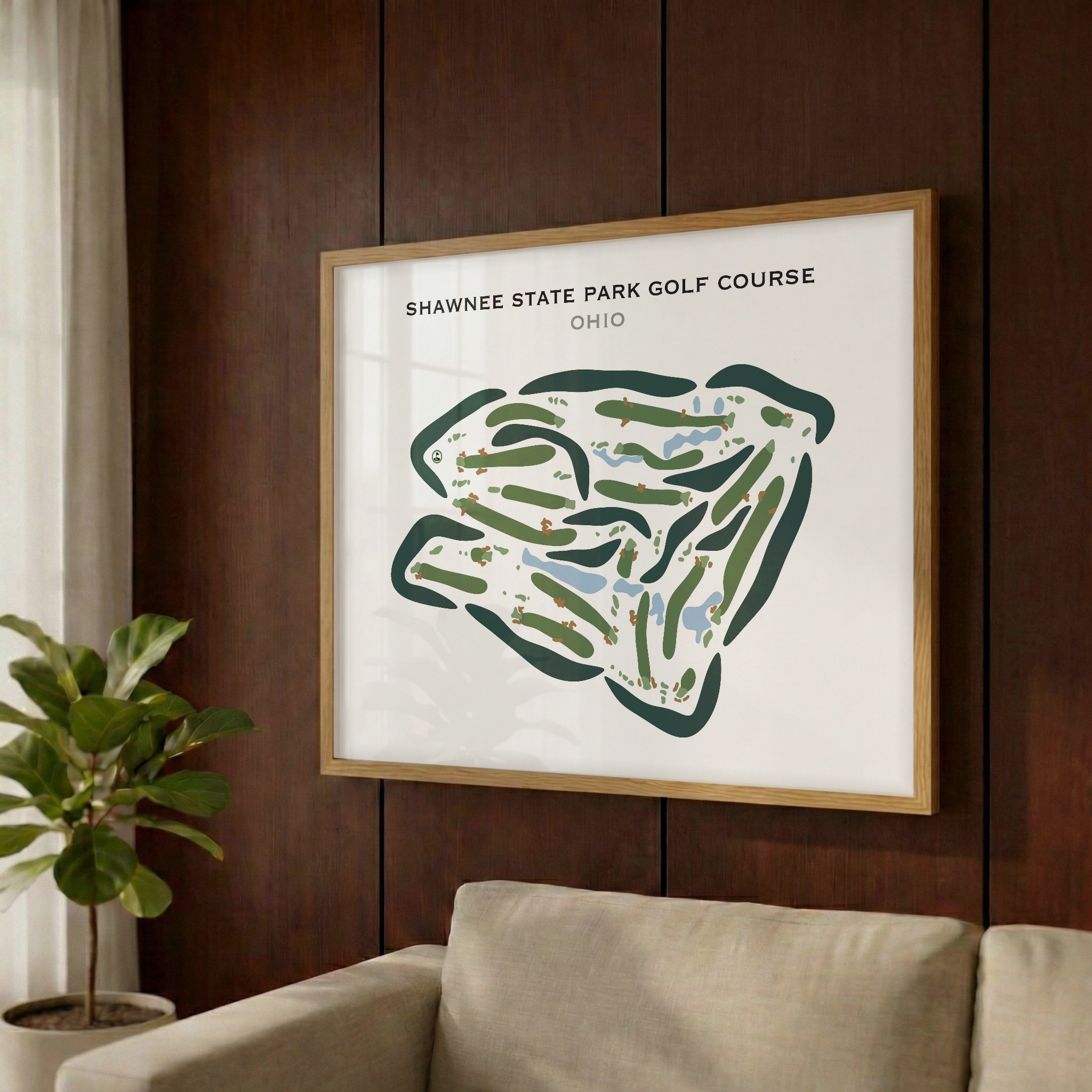 Shawnee State Park Golf Course, Ohio - Printed Golf Courses