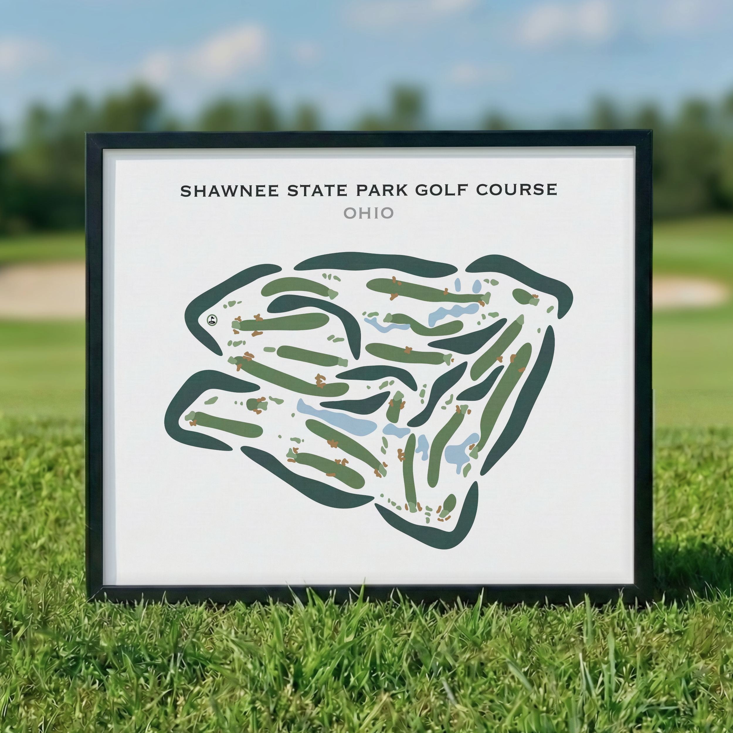 Shawnee State Park Golf Course, Ohio - Printed Golf Courses