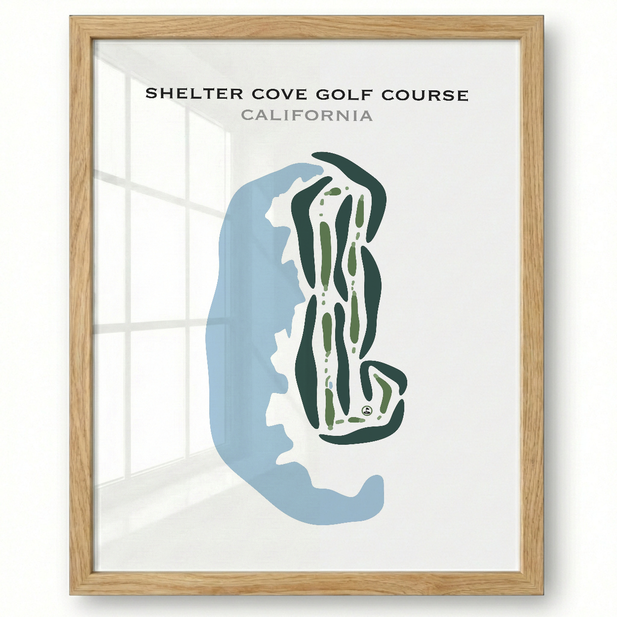 Shelter Cove Golf Course, California - Printed Golf Courses