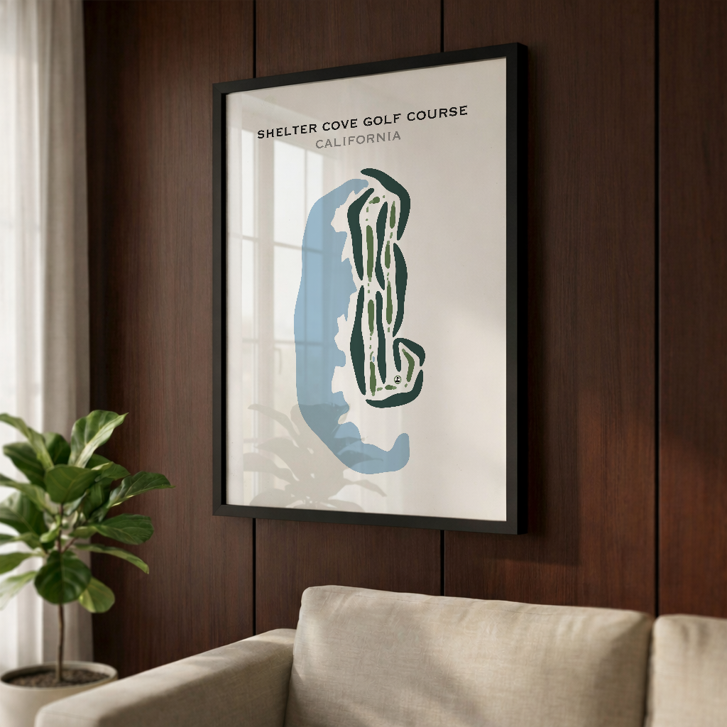 Shelter Cove Golf Course, California - Printed Golf Courses