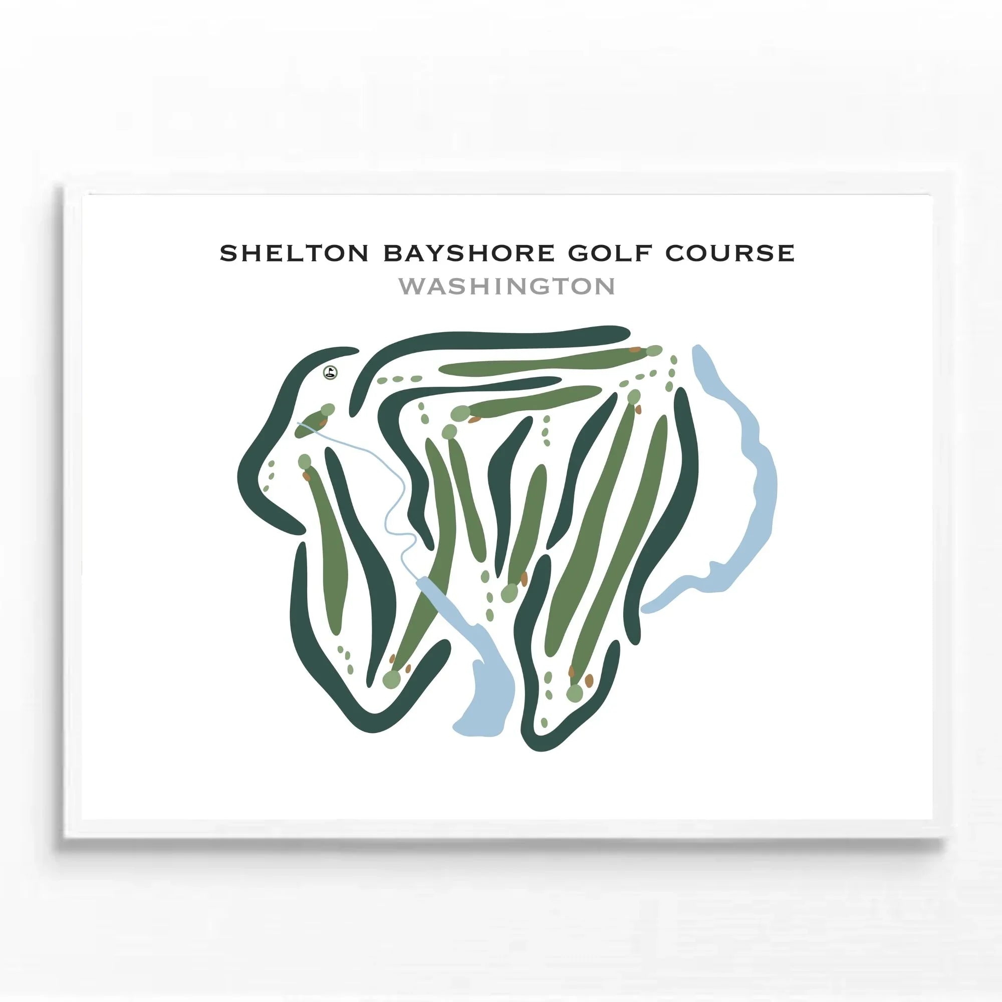 Shelton Bayshore Golf Course, Washington - Printed Golf Courses