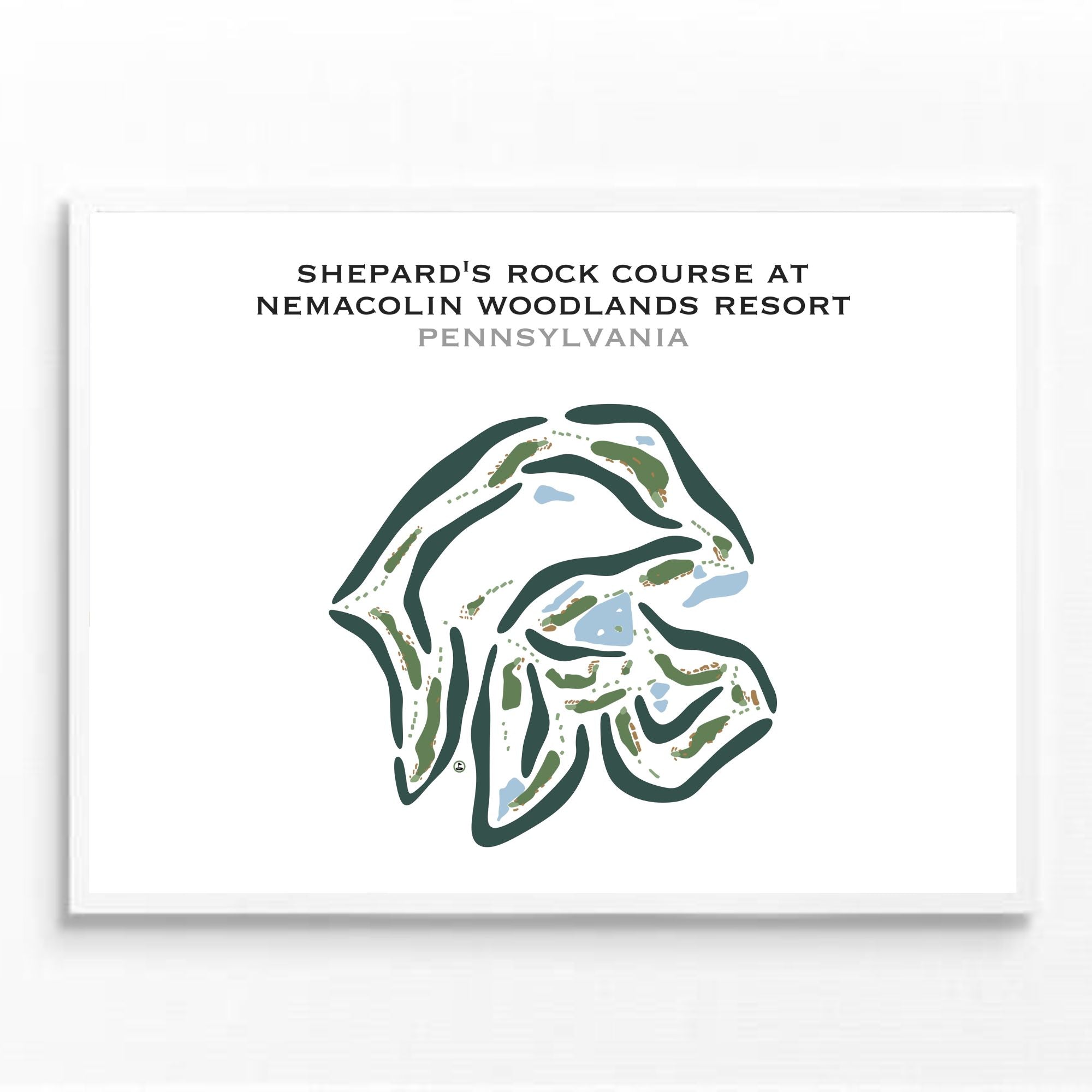 Shepherd's Rock Golf Course - Nemacolin Woodlands Resort, Pennsylvania - Printed Golf Courses