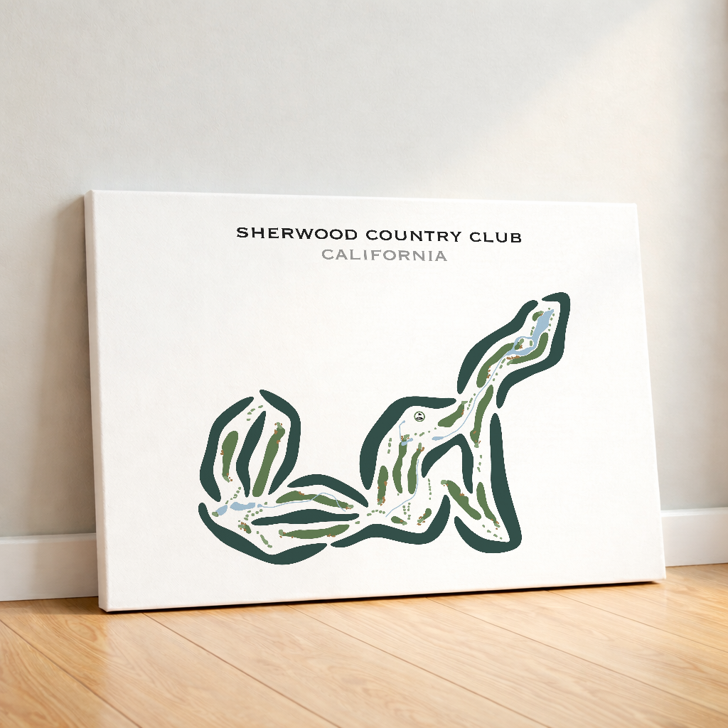Sherwood Country Club, California - Printed Golf Courses