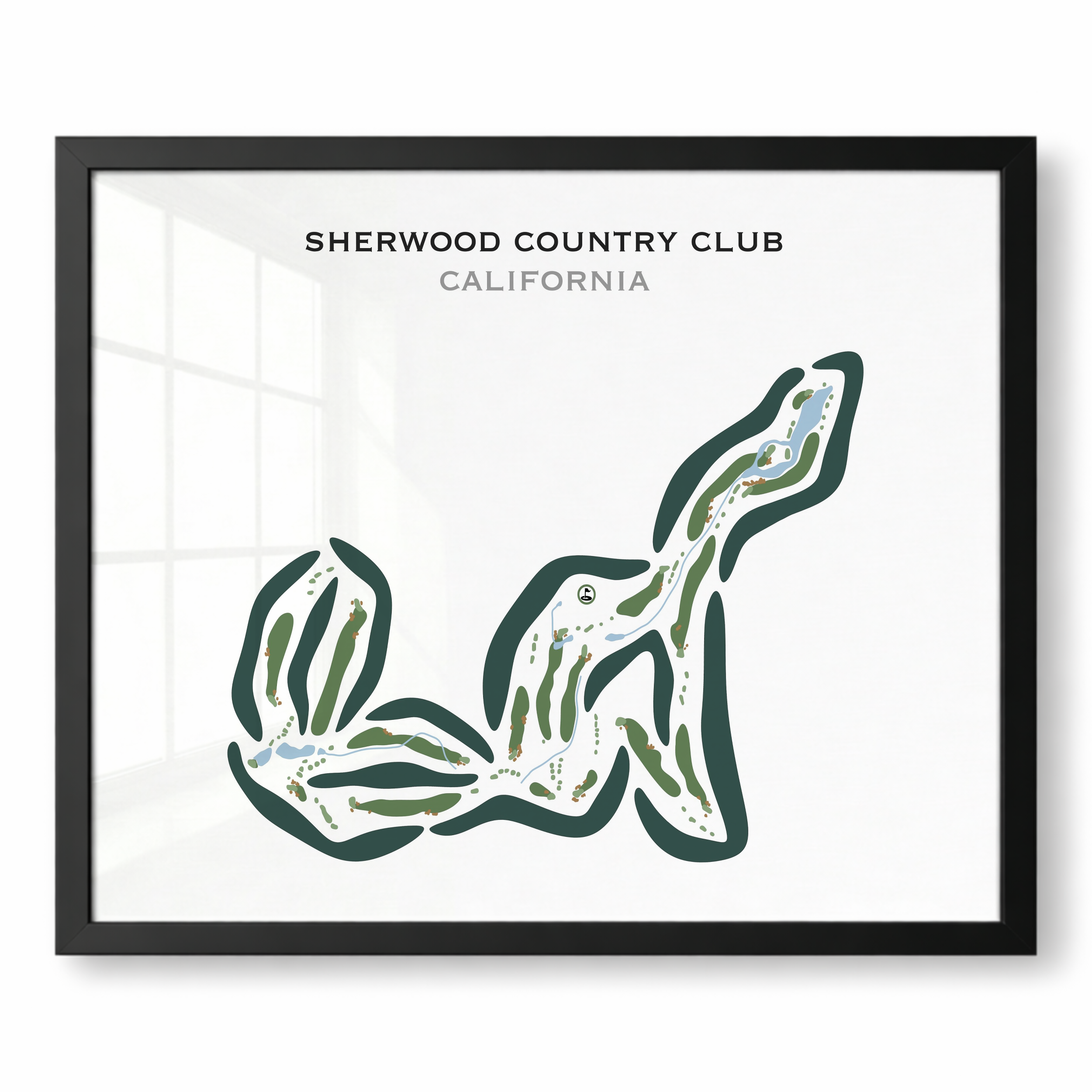 Sherwood Country Club, California - Printed Golf Courses