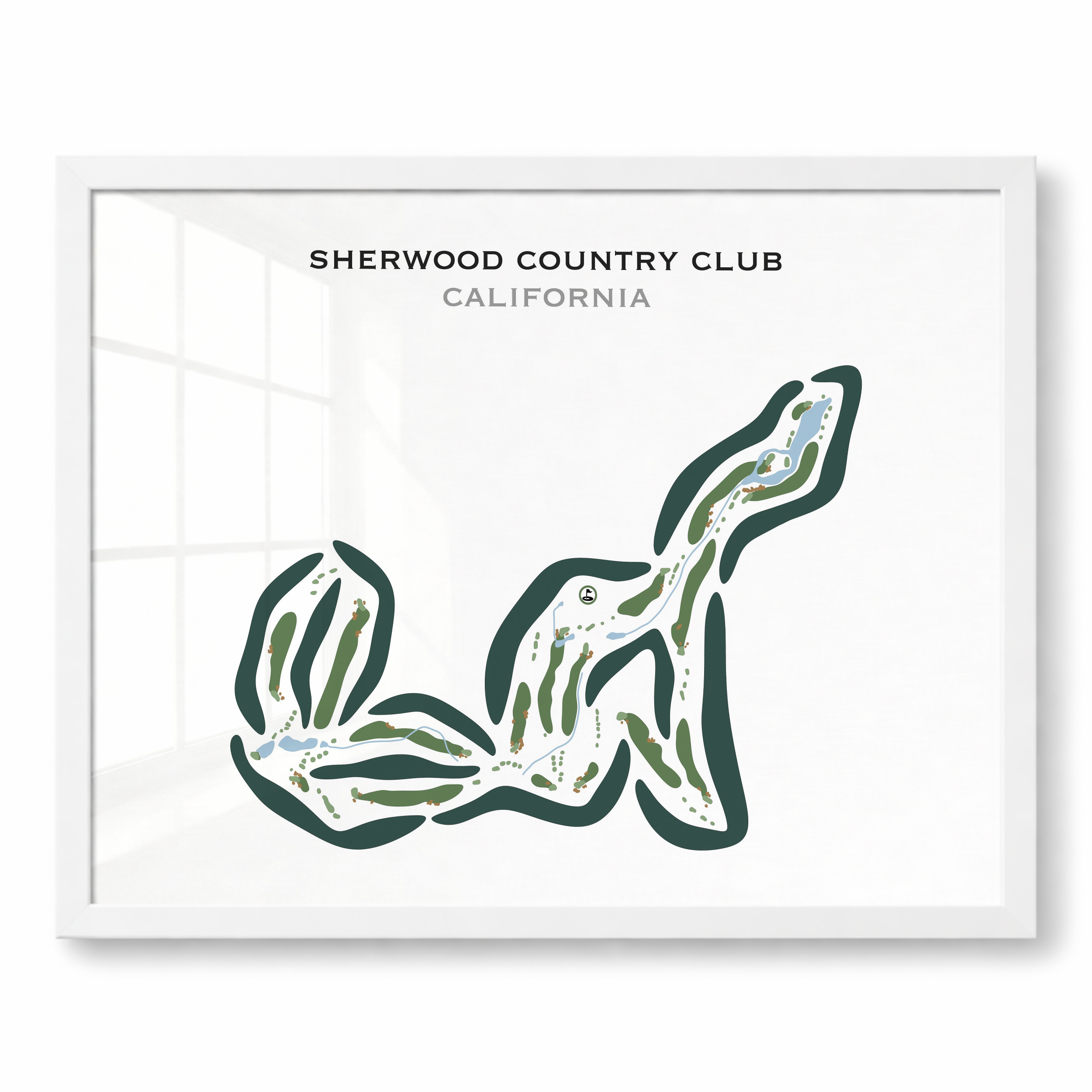 Sherwood Country Club, California - Printed Golf Courses