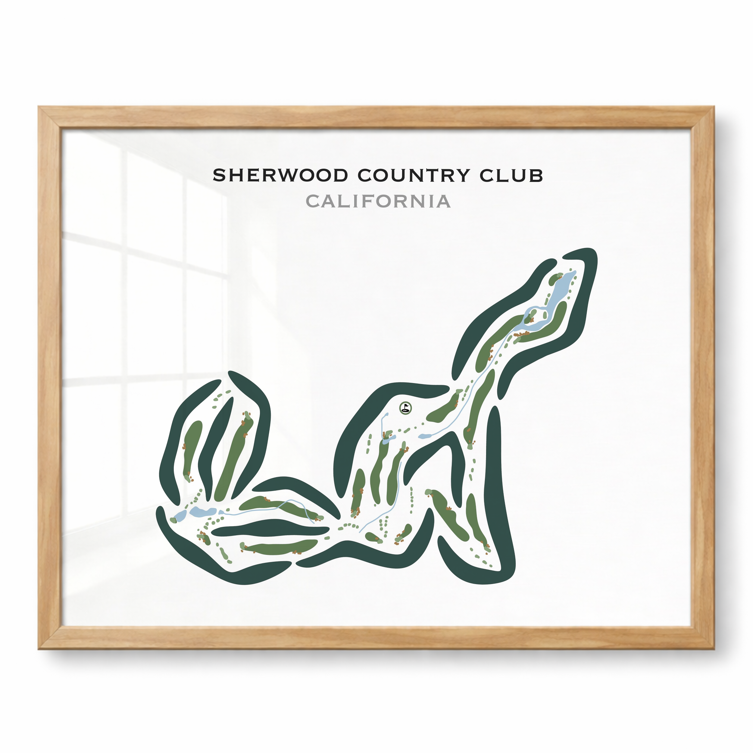 Sherwood Country Club, California - Printed Golf Courses