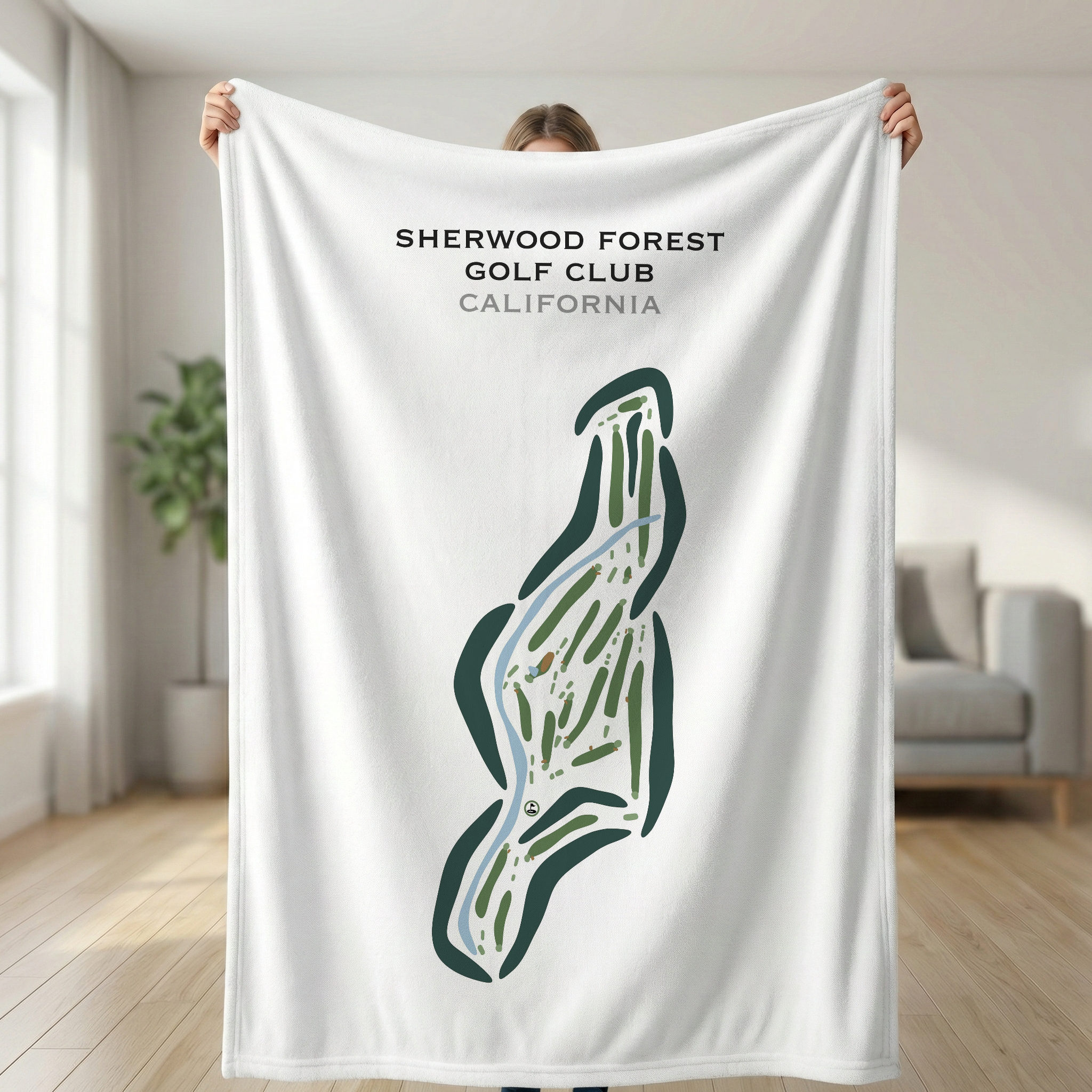 Sherwood Forest Golf Club, California - Printed Golf Courses