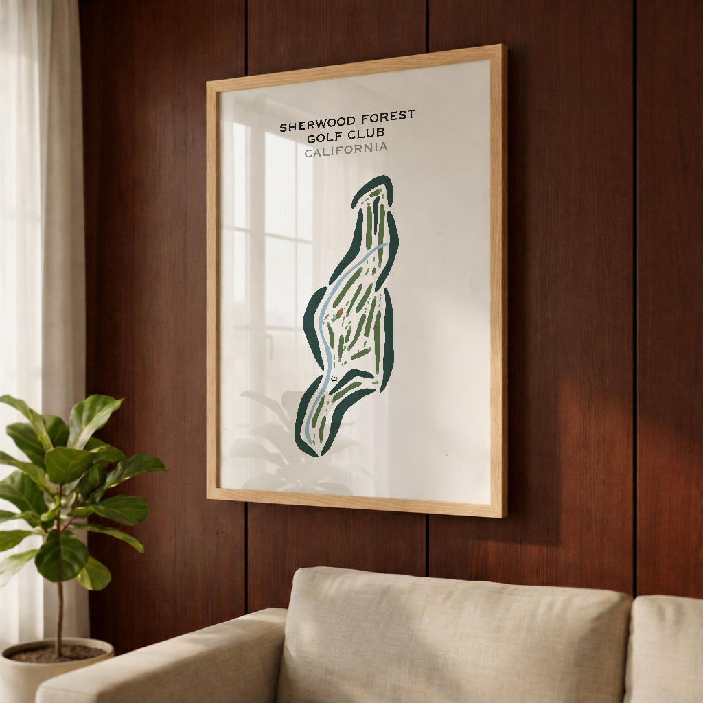Sherwood Forest Golf Club, California - Printed Golf Courses