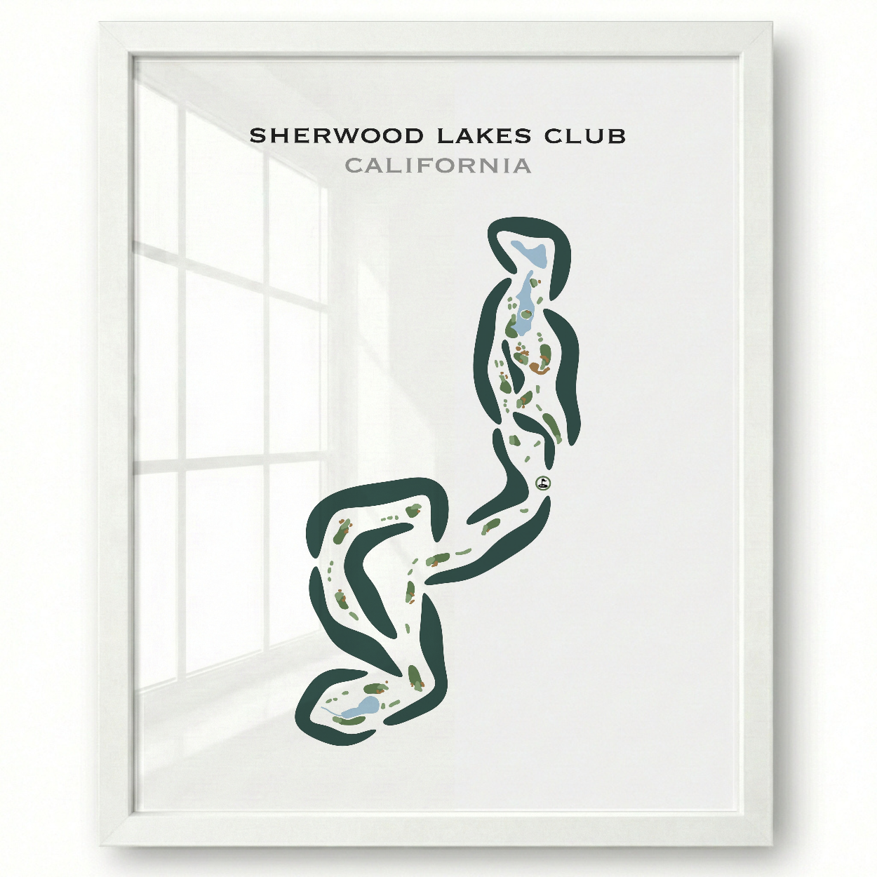 Sherwood Lakes Club, California - Printed Golf Courses