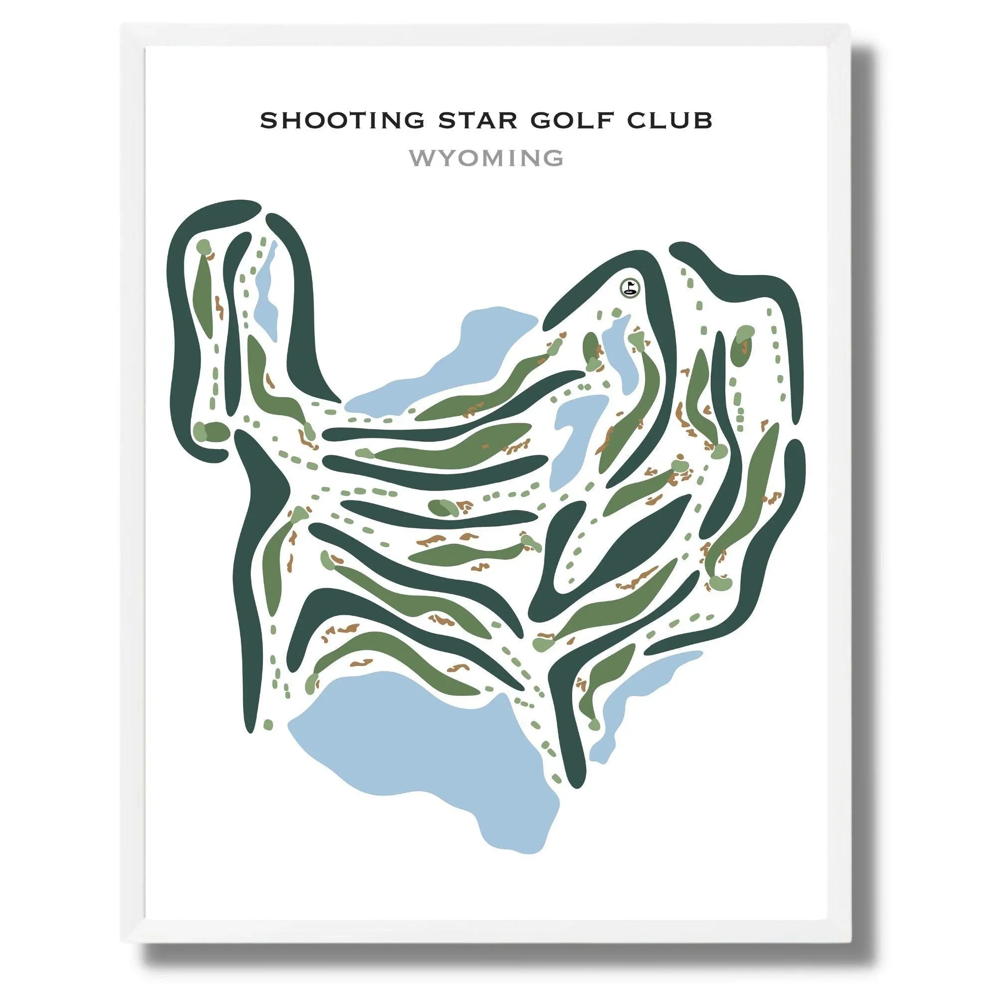Shooting Star Golf Club, Wyoming - Printed Golf Courses