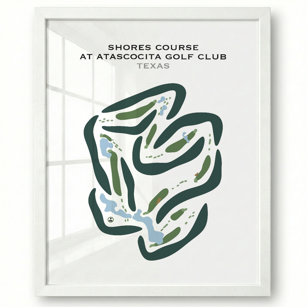 Shores Course at Atascocita Golf Club, Texas - Printed Golf Courses