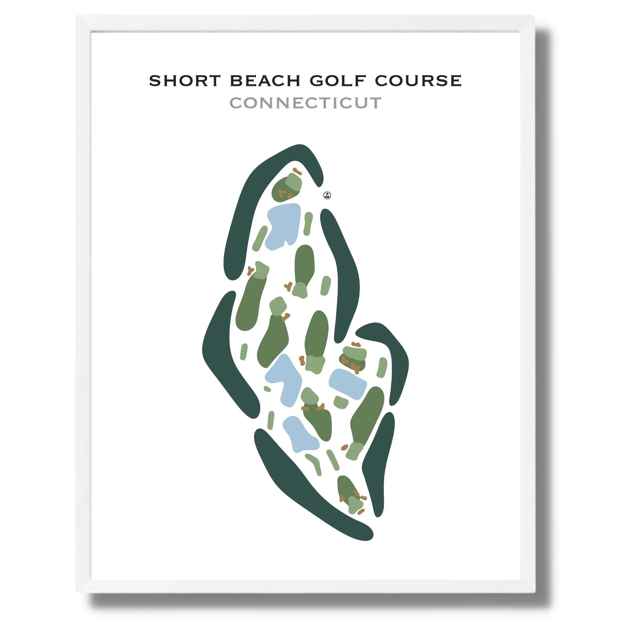 Short Beach Golf Course, Connecticut - Printed Golf Courses