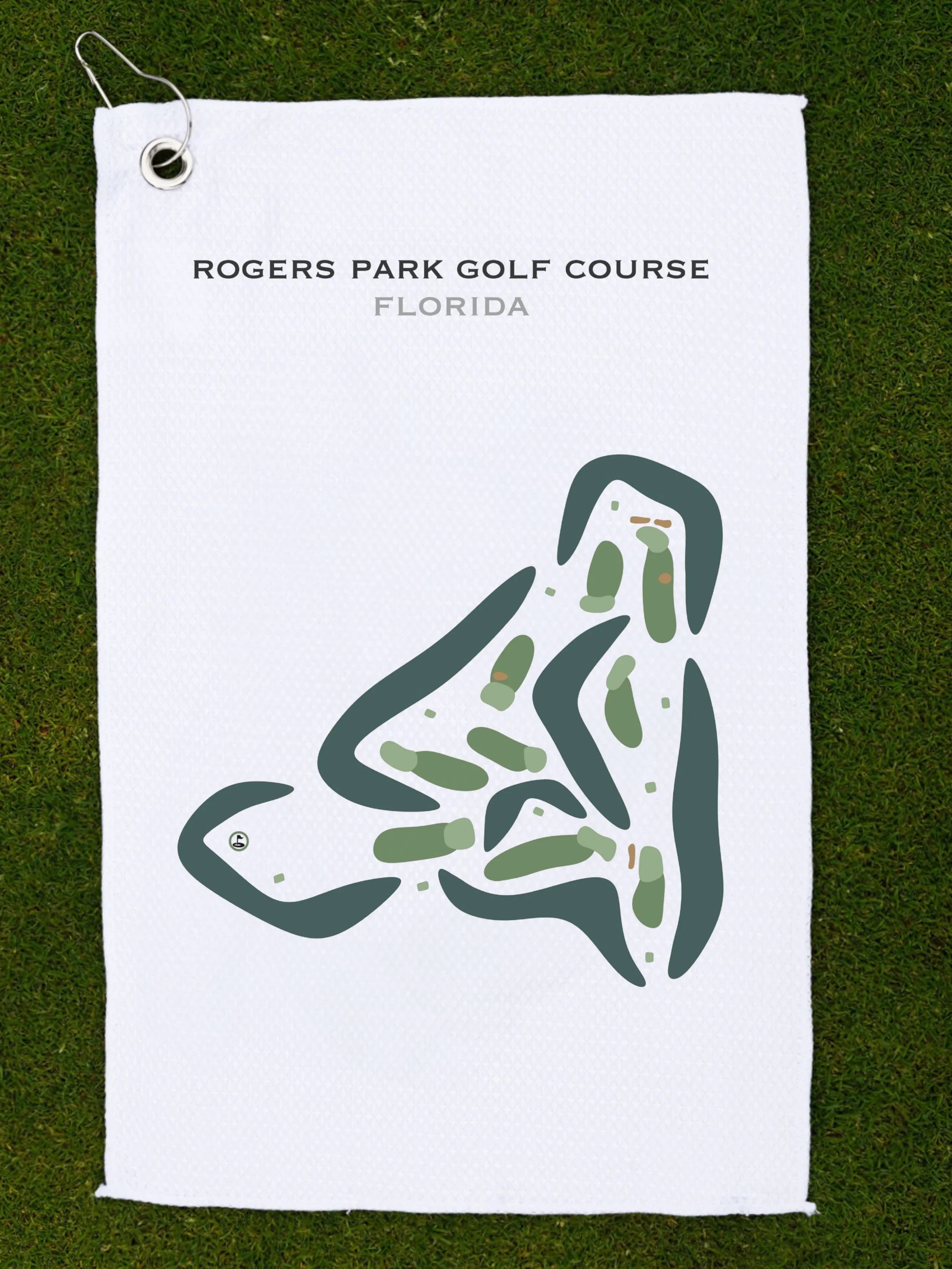 Short Course at Rogers Park Golf Course, Florida - Printed Golf Courses