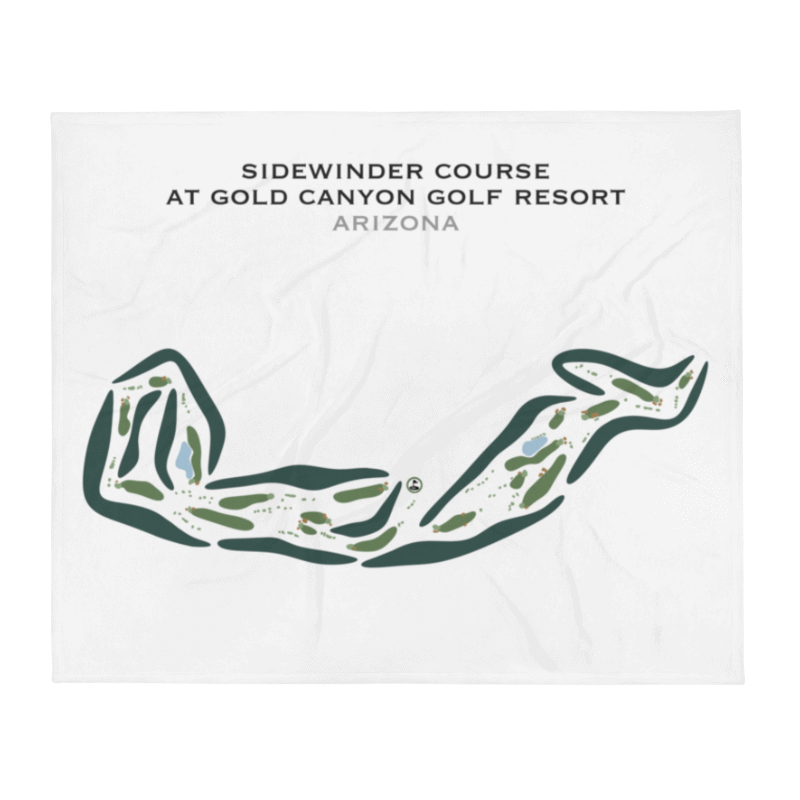 Sidewinder Course at Gold Canyon Golf Resort, Arizona - Printed Golf Courses