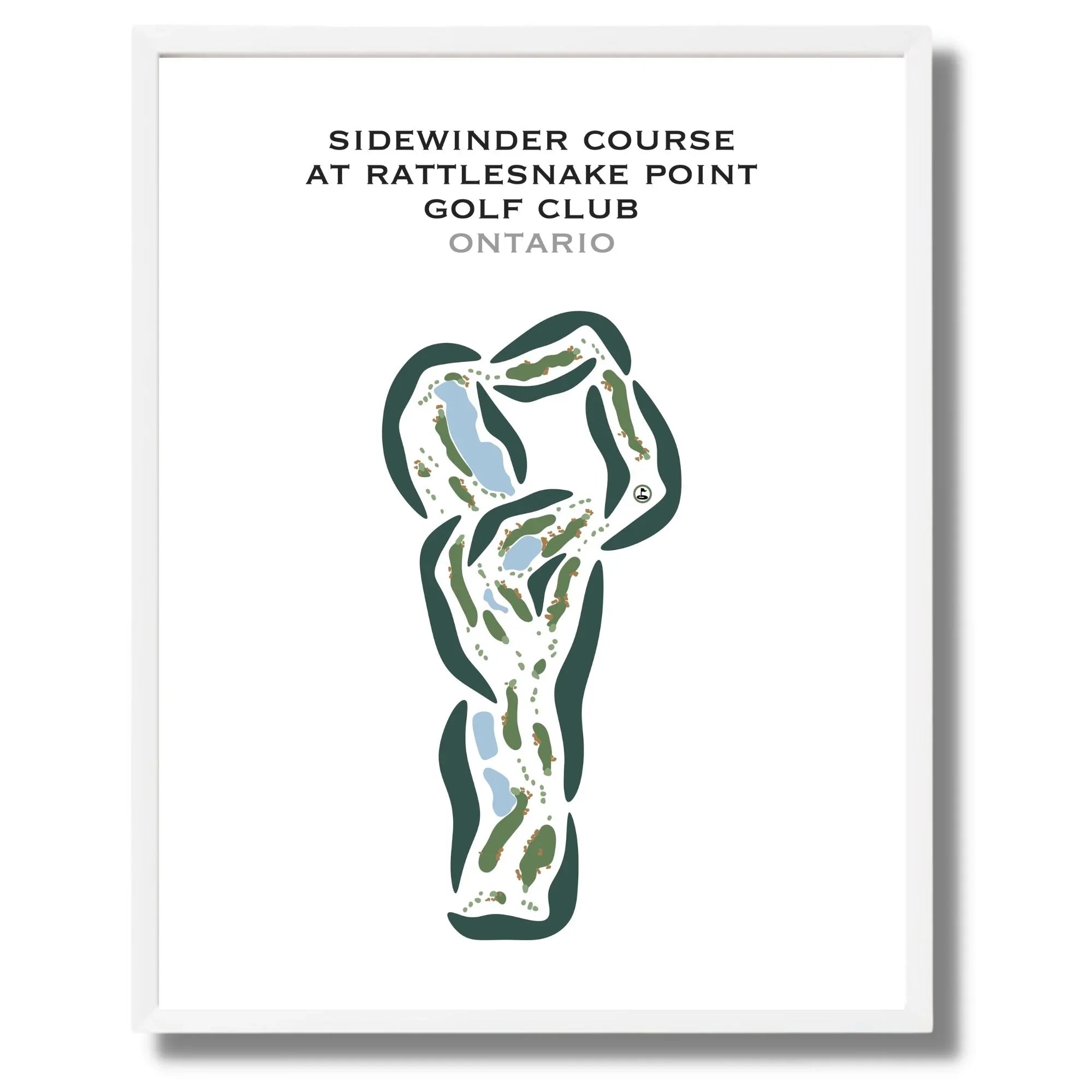 Sidewinder Course at Rattlesnake Point Golf Club, Ontario, Canada - Printed Golf Courses