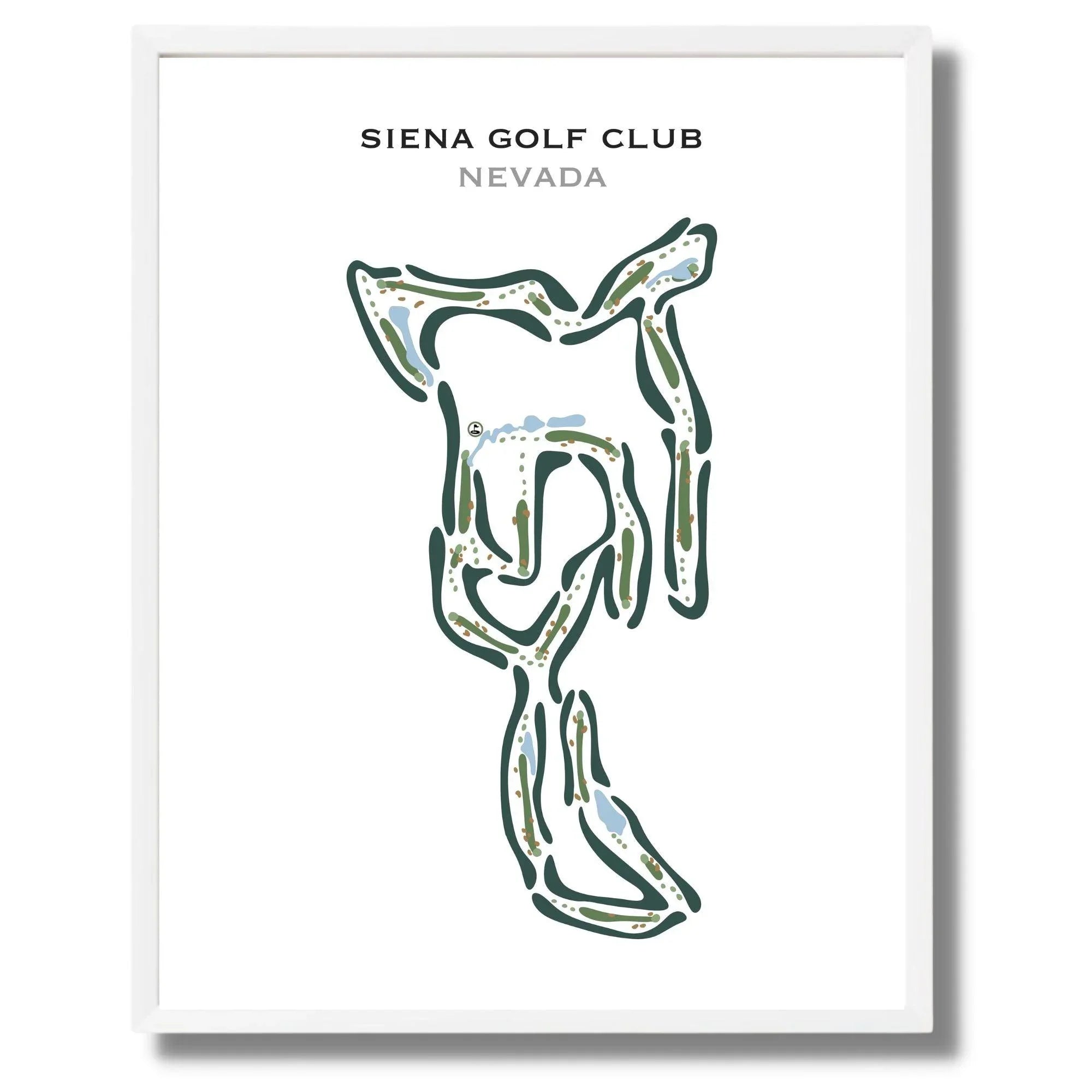 Siena Golf Club, Nevada - Printed Golf Courses
